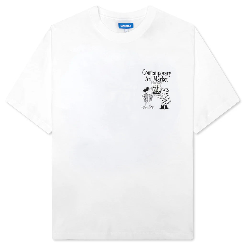 Smiley Museum UV T Shirt White