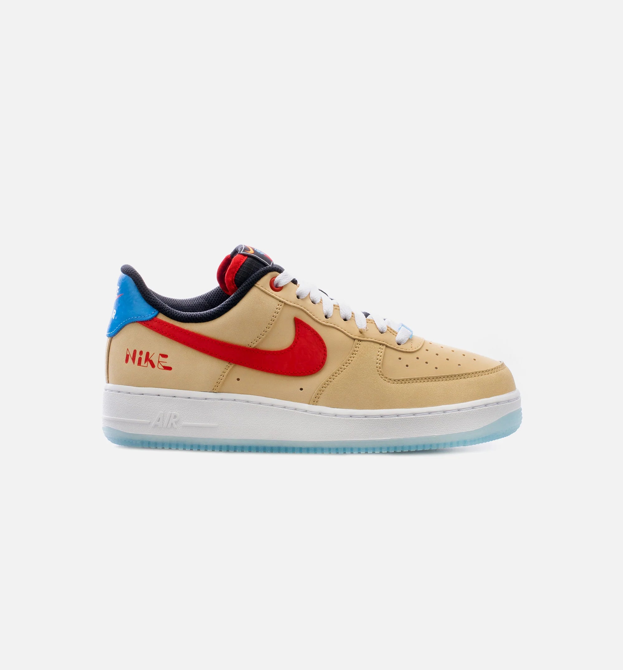Air Force 1 Low Satellite Mens Lifestyle Shoe Beige Red