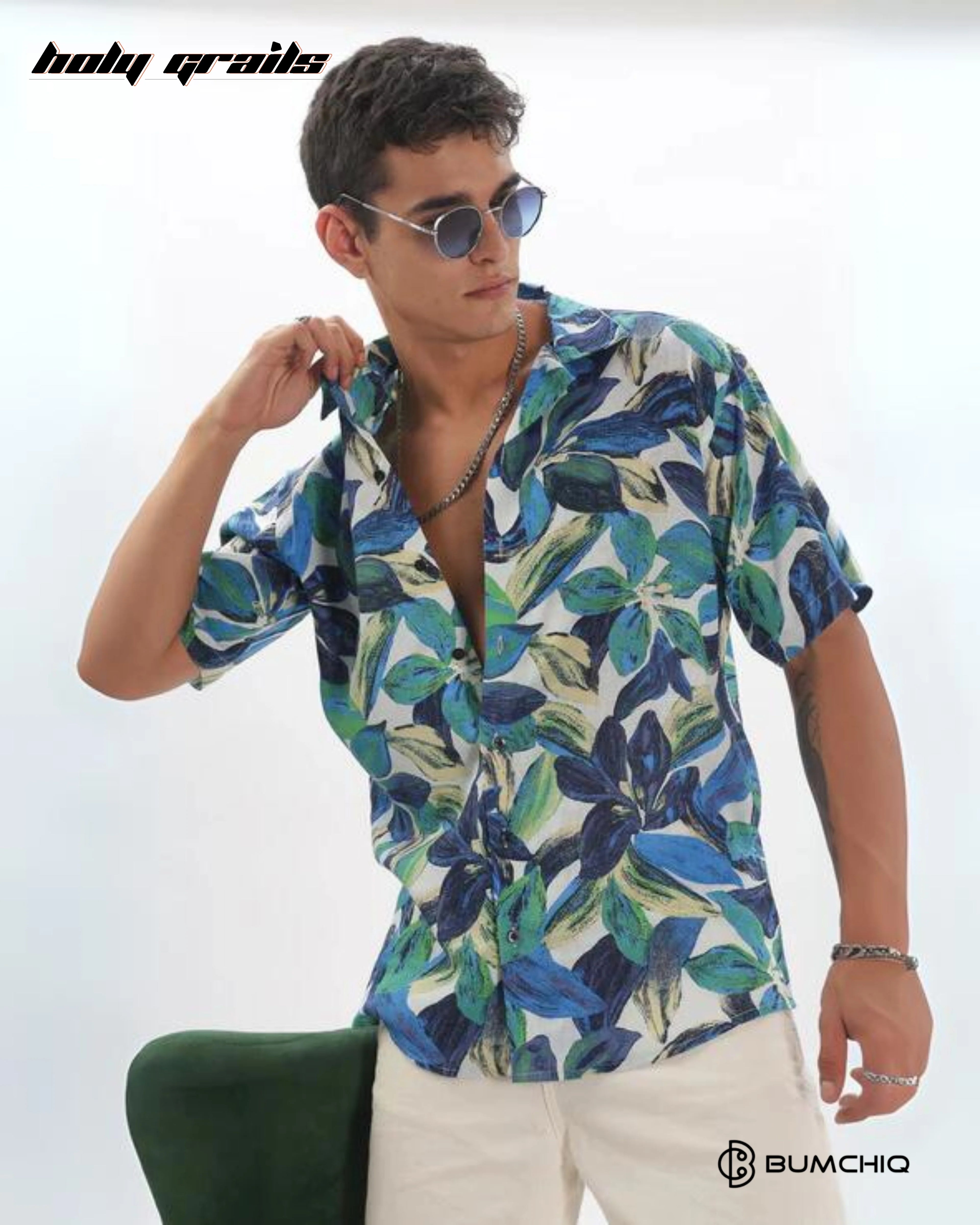 Aquamarine Flory Shirt HG x Bumchiq