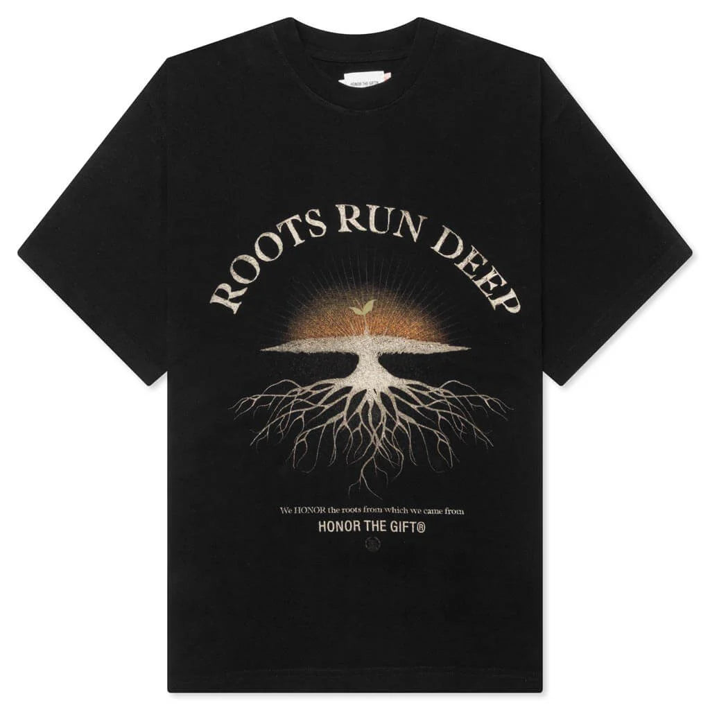 Roots Run Deep S S Tee Black