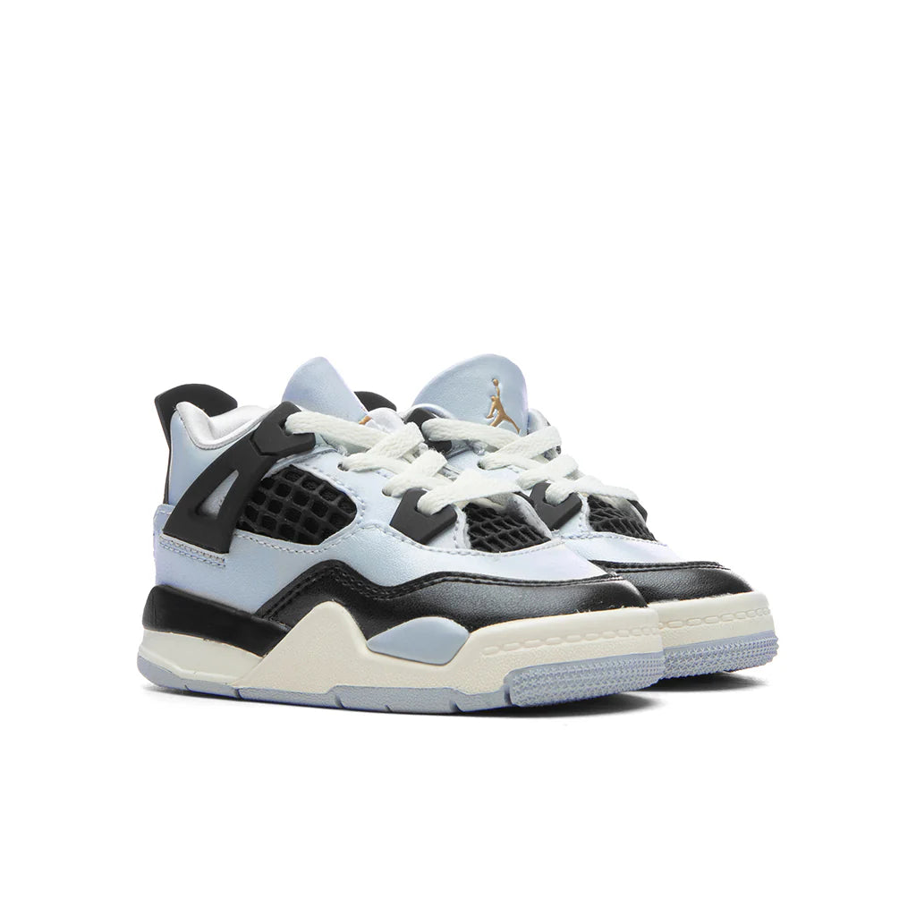 Air Jordan 4 Retro TD Pure Platinum Metallic Gold Black Sail