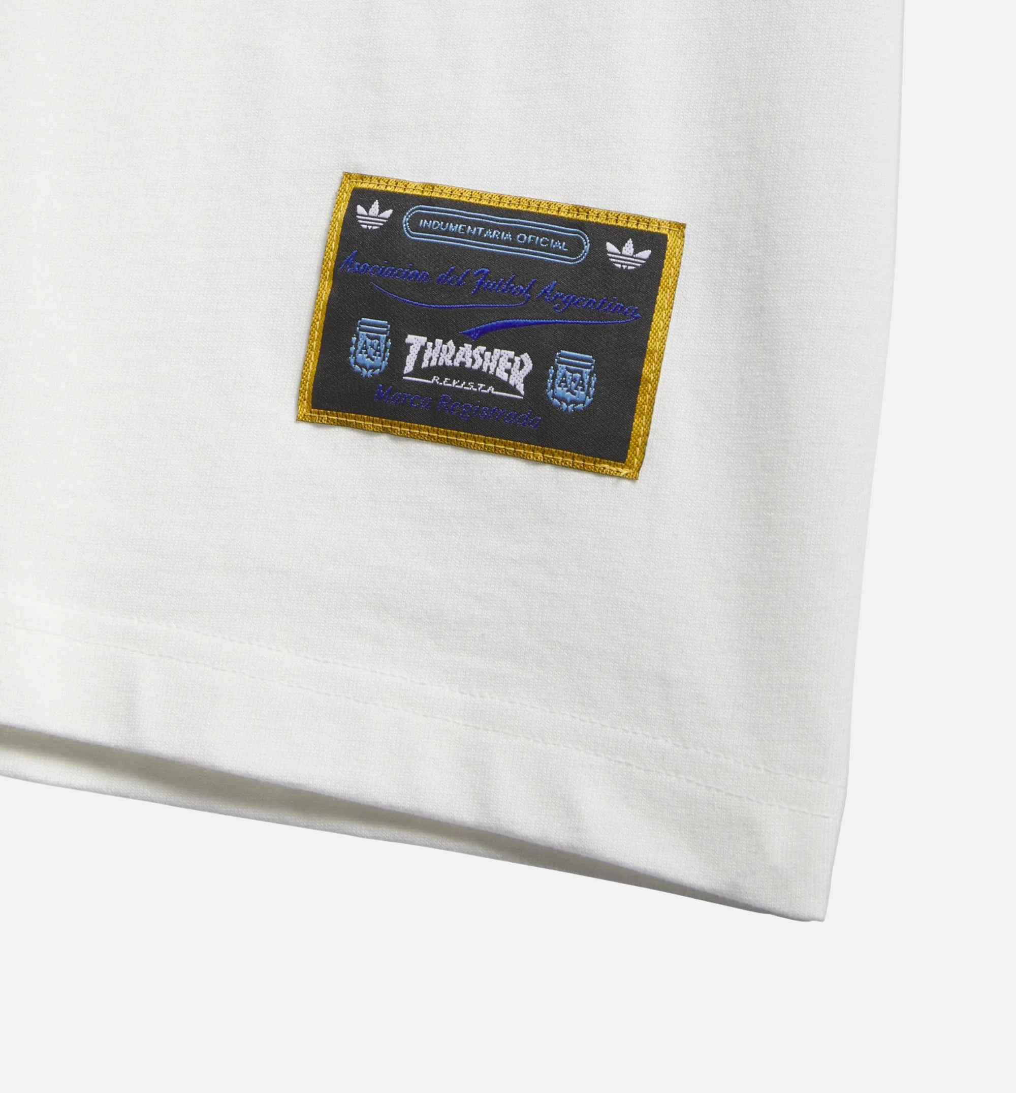 Argentina x Thrasher Ringer Mens Short Sleeve Shirt White Black