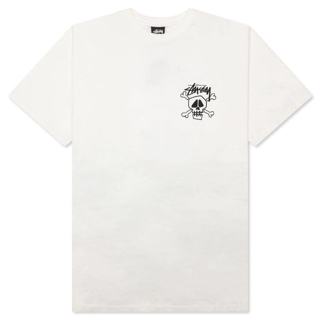 Skull Bones Pigment Dyed Tee Natural