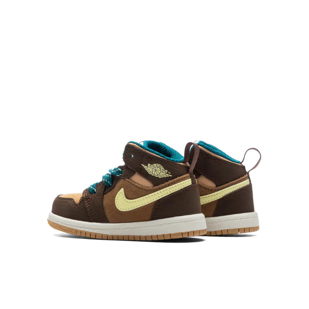Air Jordan 1 Mid SE TD Cacao Wow Cacao Wow Luminous Green Ale Brown