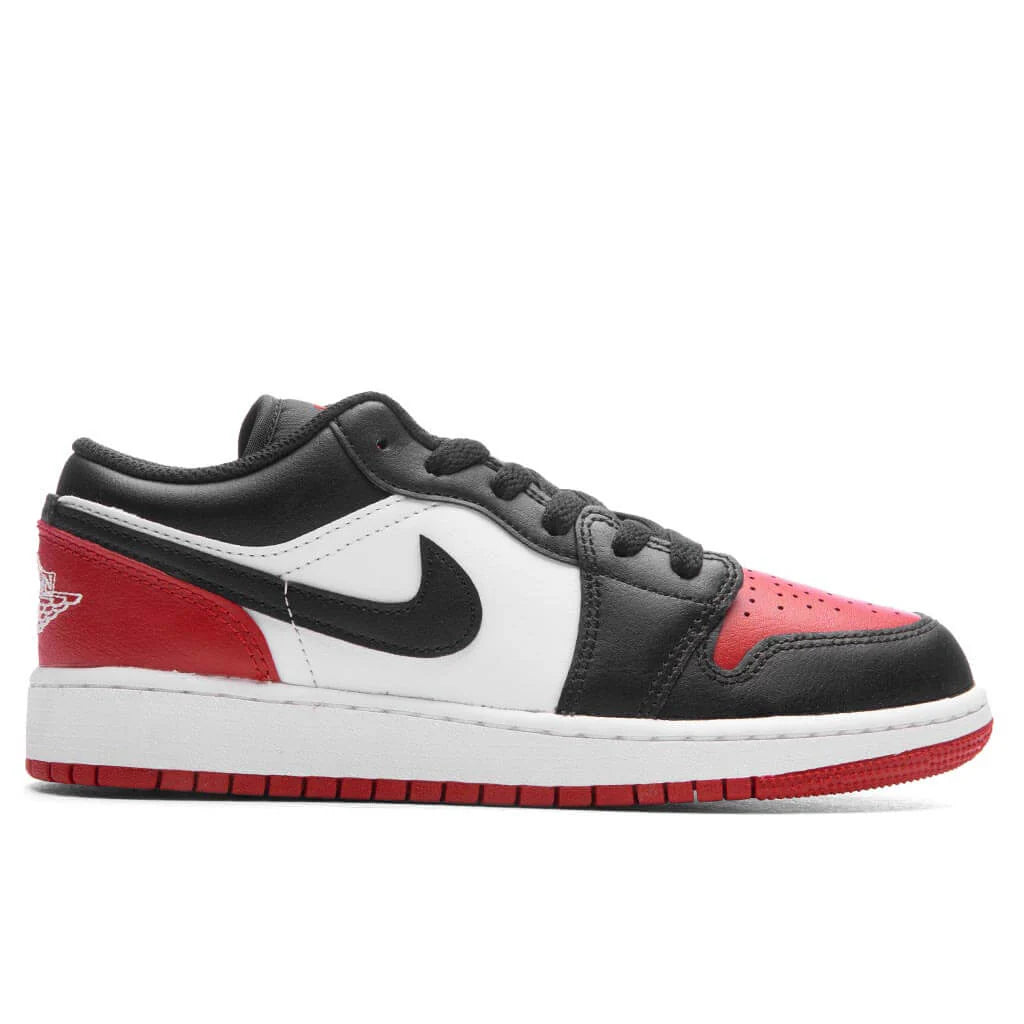 Air Jordan 1 Low GS White Black Varsity Red