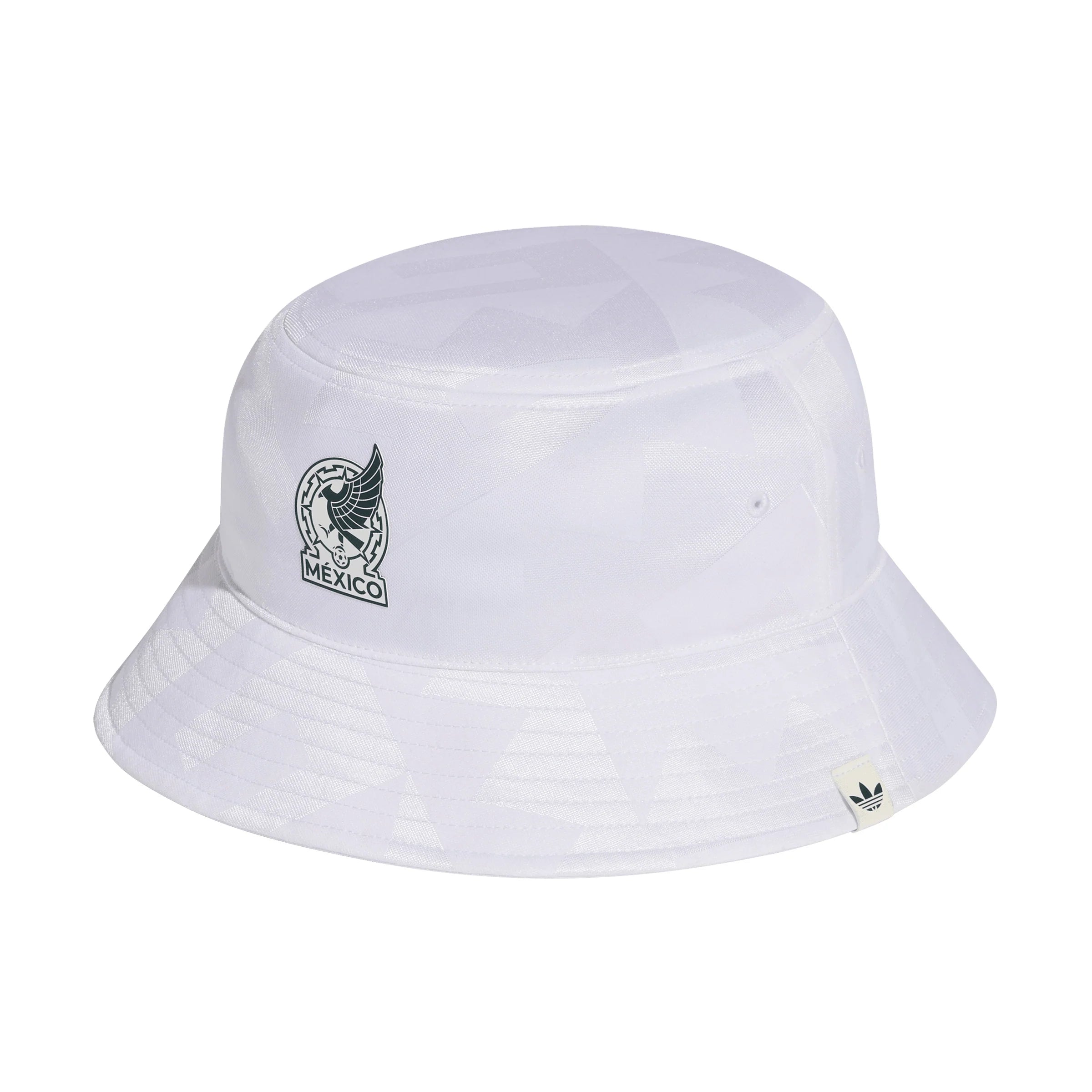 adidas Mexico Soccer Bucket Hat White Aurora Ivy