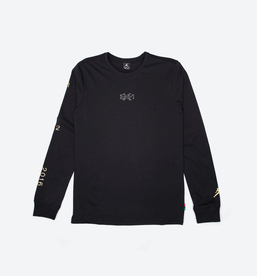 Air Jordan BHM Black History Month Mens Long Sleeve T Shirt Black