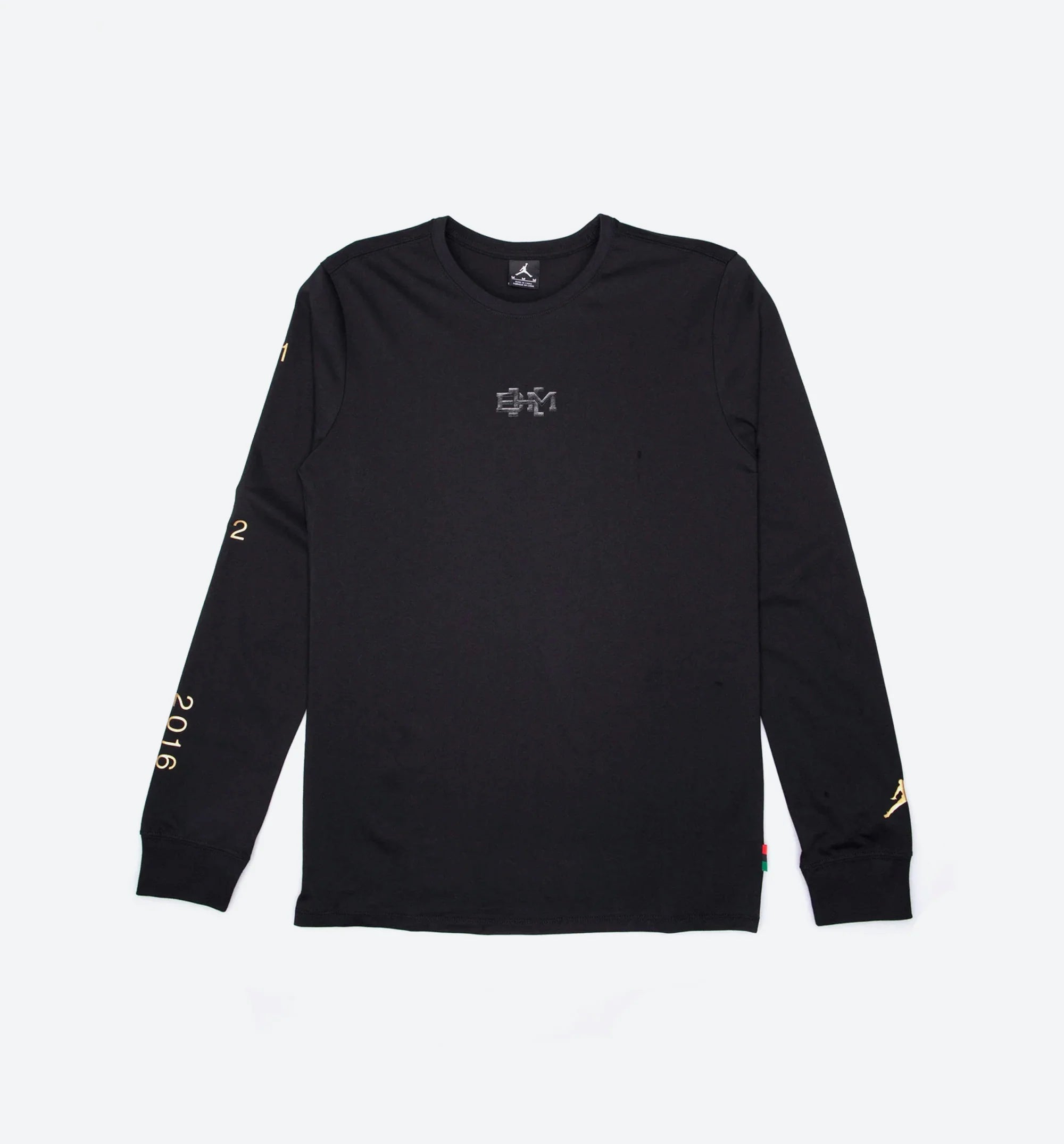 Air Jordan BHM Black History Month Mens Long Sleeve T Shirt Black