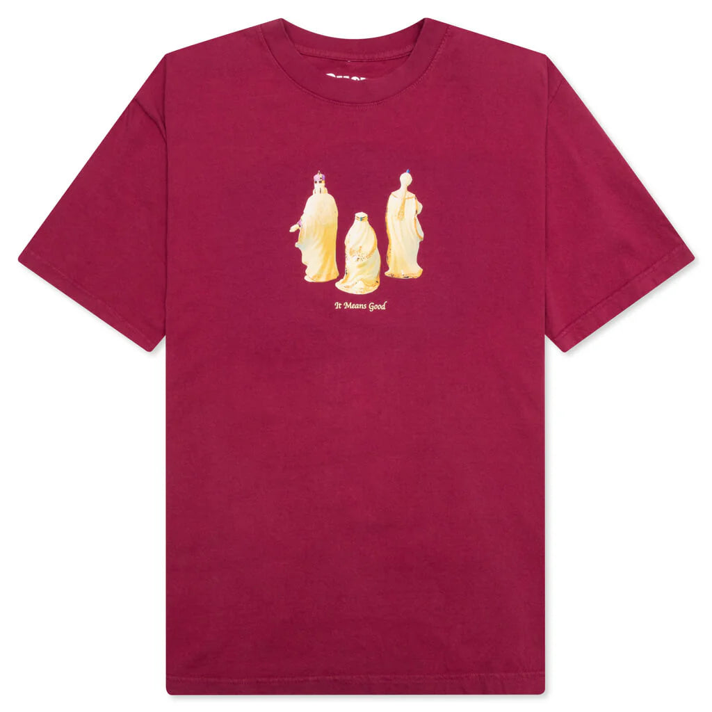 3 Kings S S Tee Burgundy