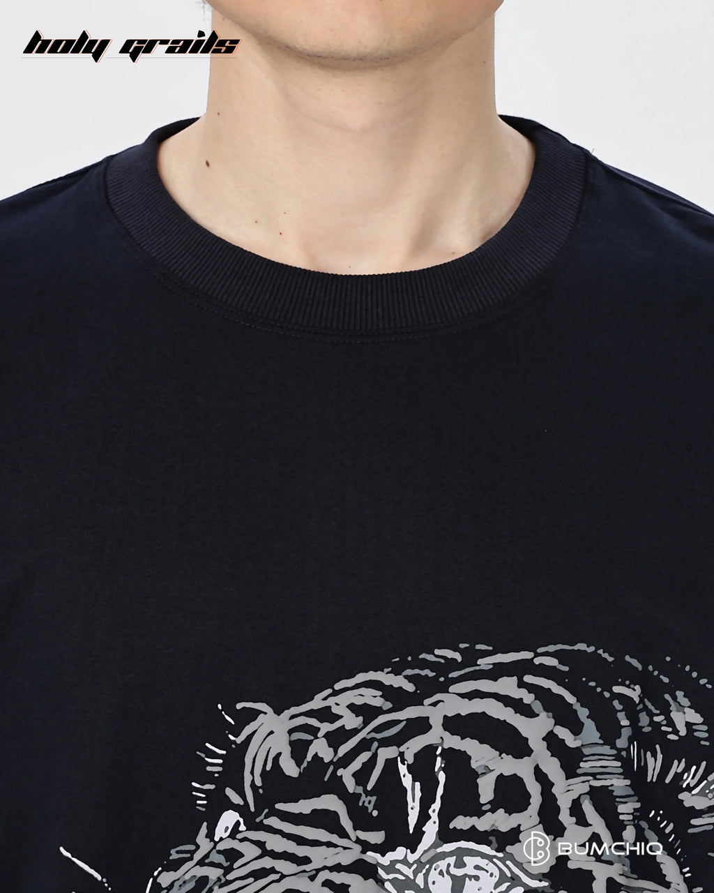 Tiger Roar Black Oversize Tee HG x Bumchiq