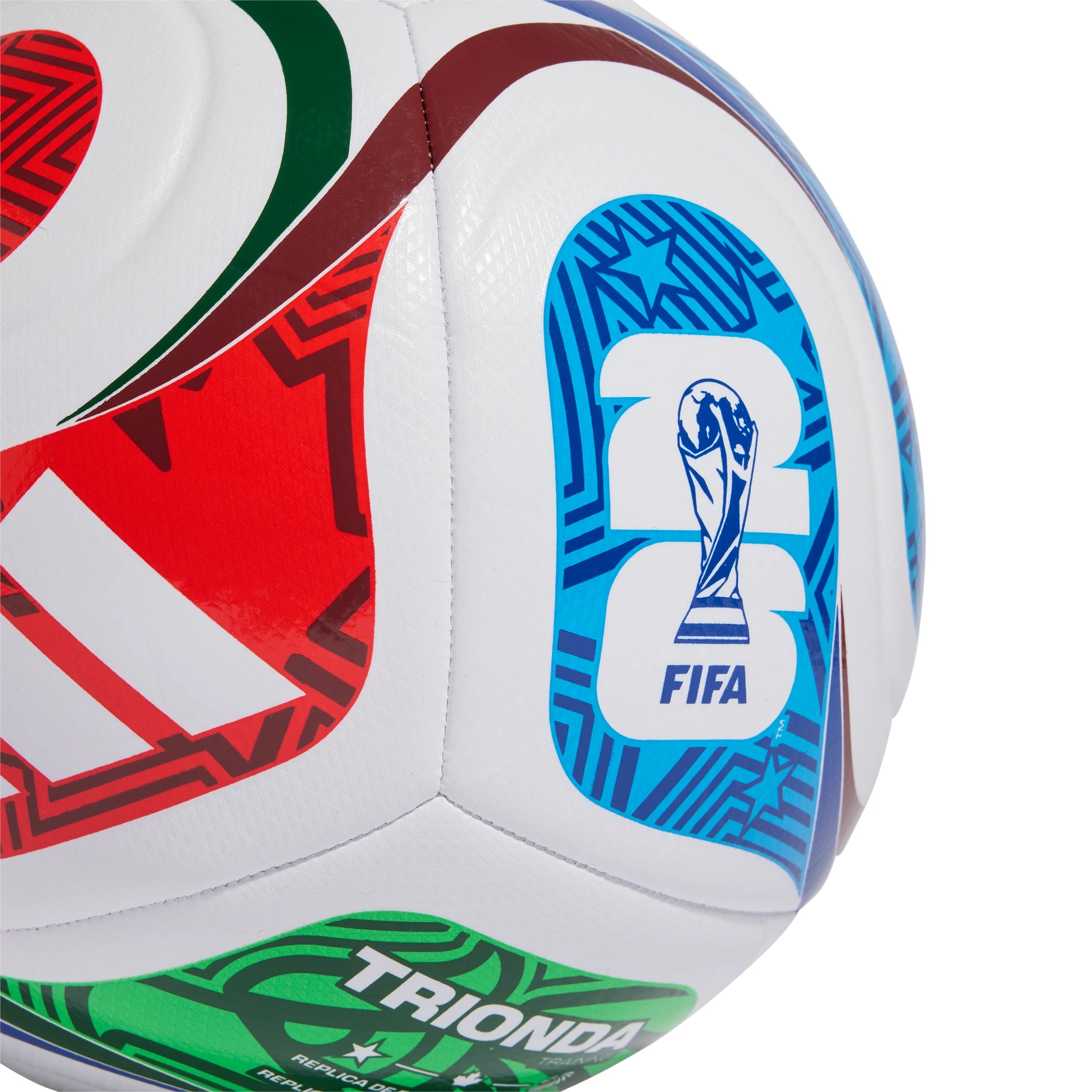 adidas FIFA World Cup 26 Trionda Training Soccer Ball White Blue Red