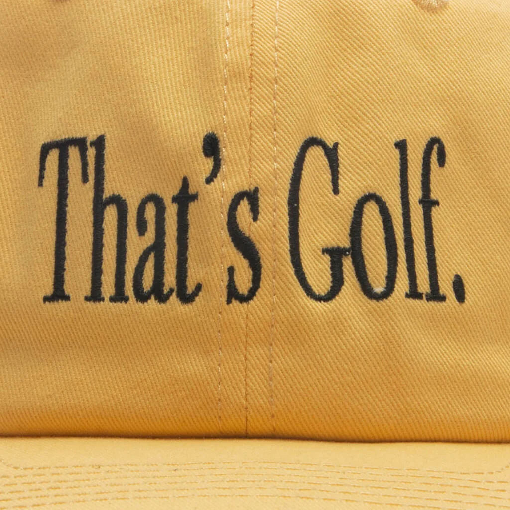 Thats Golf Dad Hat Yellow