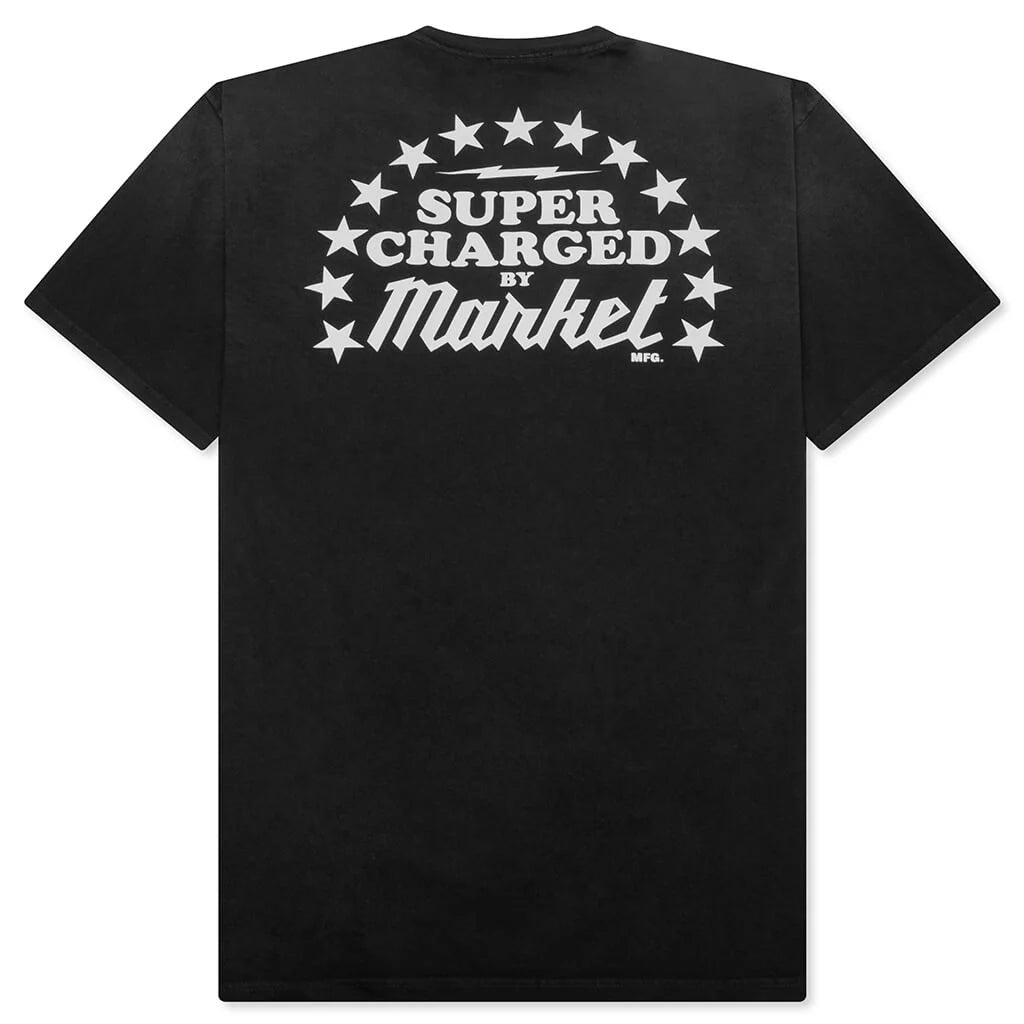 Supercharged T Shirt Pirate Black