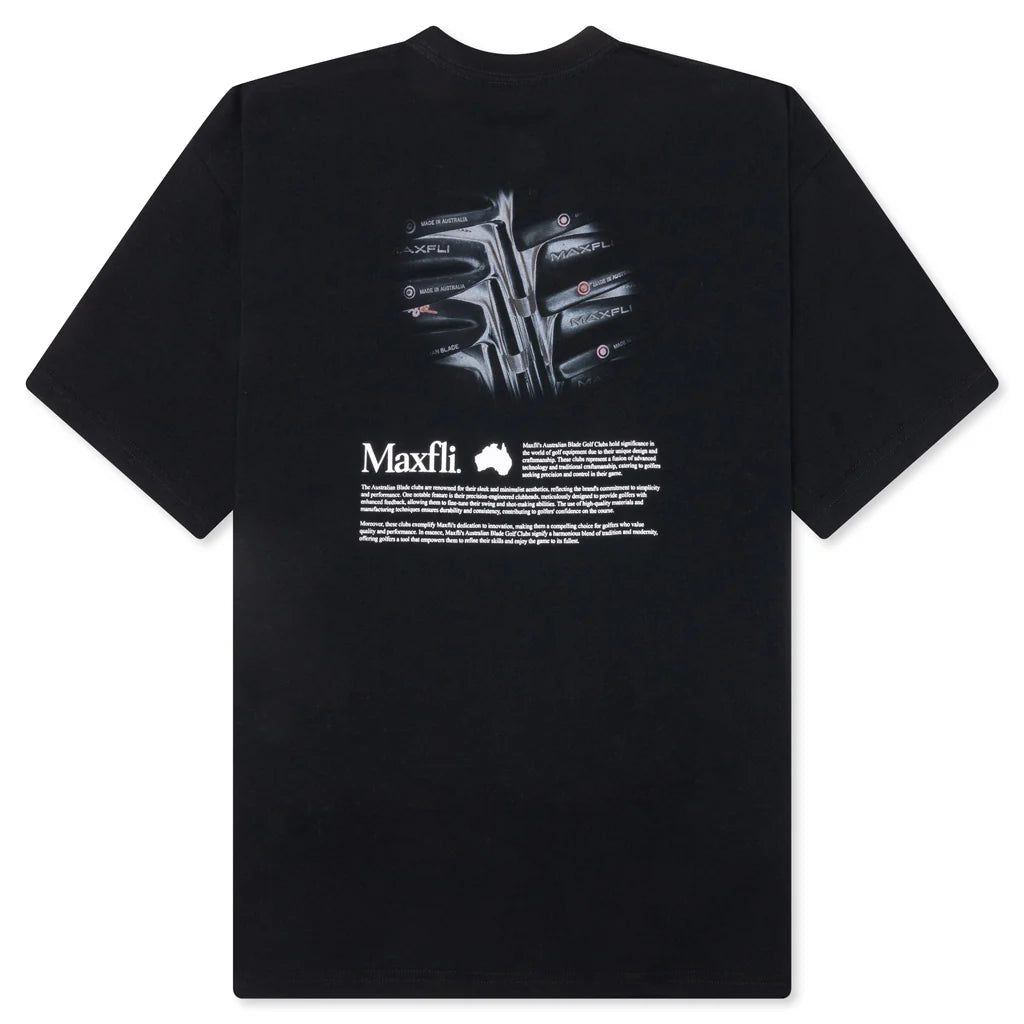 Metalwood x Maxfli Aussie Blade T Shirt Black