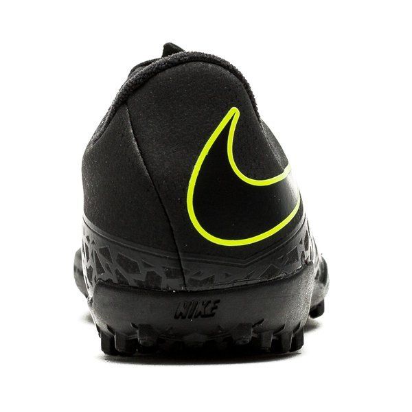 Nike Junior HyperVenom Phelon II TF Tuft Soccer Cleats Black Volt