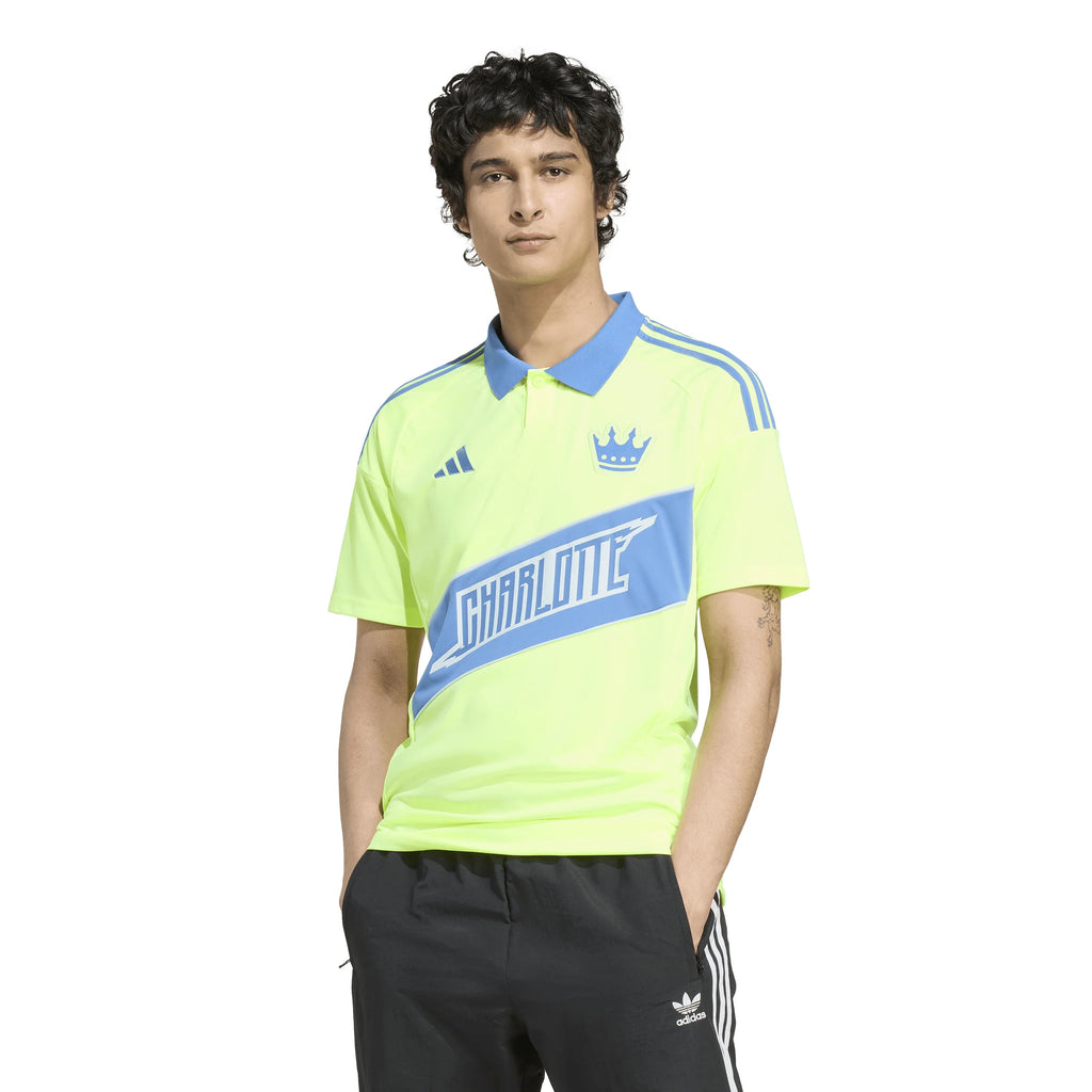 adidas Mens Charlotte FC Third Soccer Jersey 25 26 Yellow