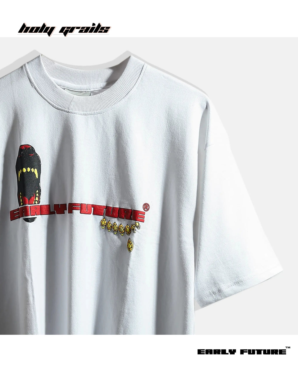 Thriving in Chaos Ghost White Oversize Tee HG x Early Future