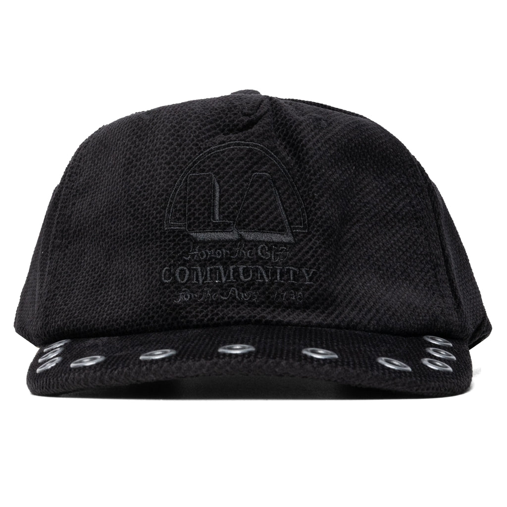 Eyelet Trucker Cap Black