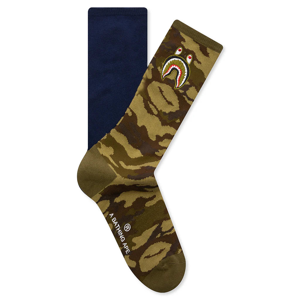 1st Shark Socks Navy