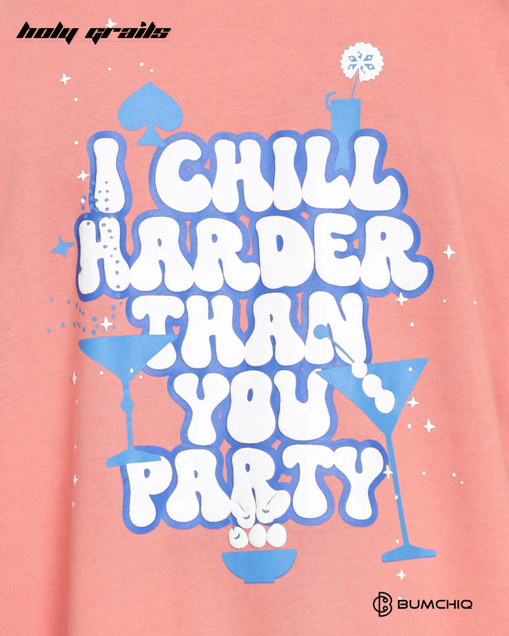 Chill Coral Pink Hoodie HG x Bumchiq