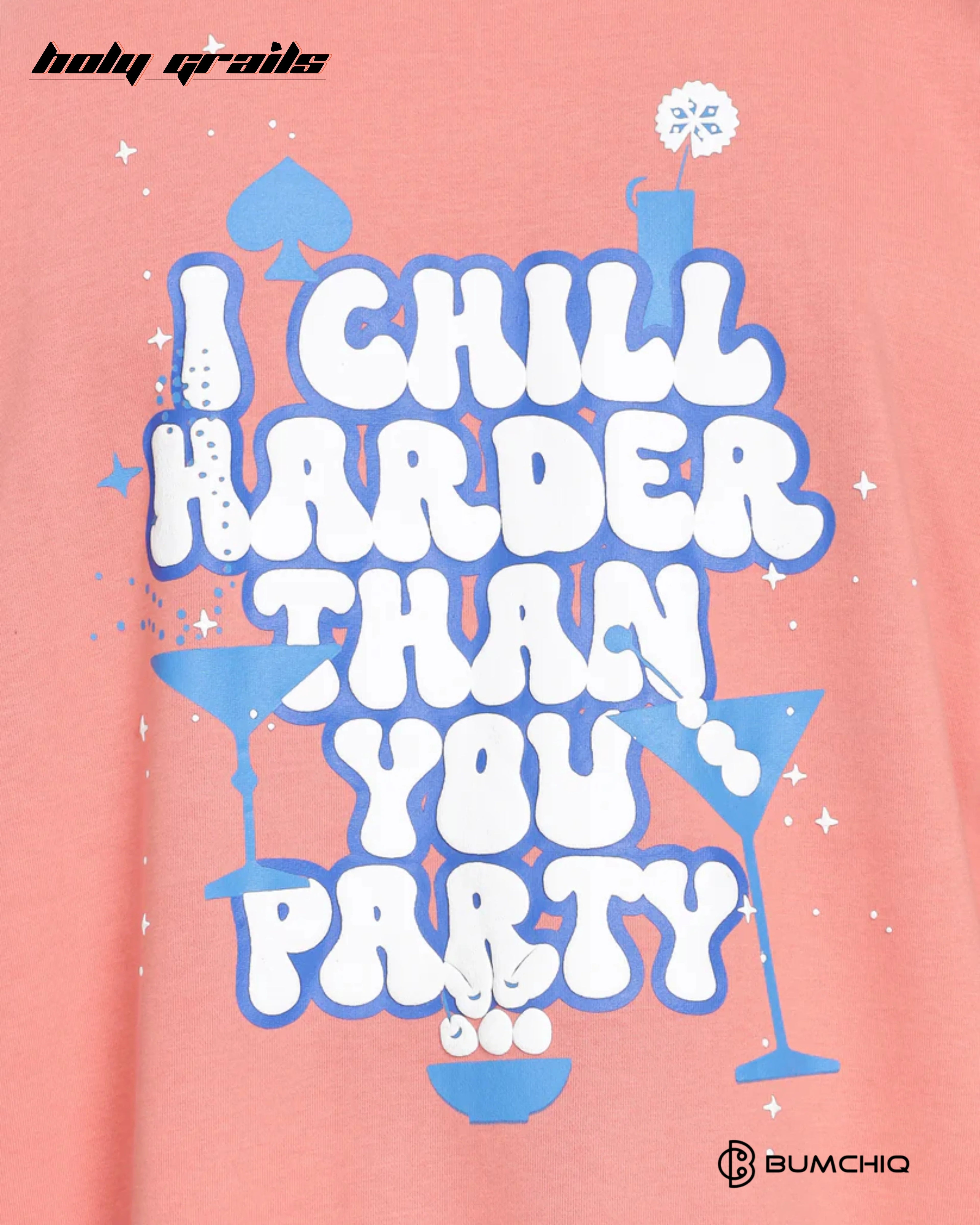 Chill Coral Pink Hoodie HG x Bumchiq