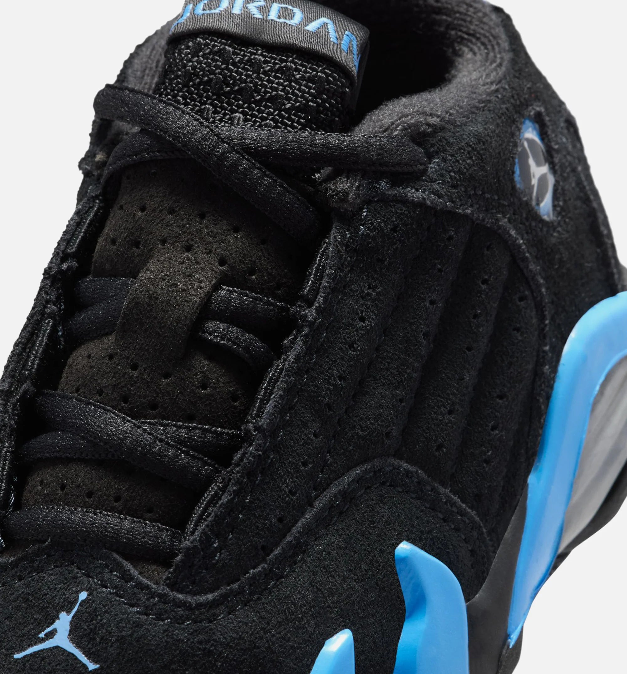 Air Jordan 14 Retro Black University Blue Infant Toddler Lifestyle Shoe Black White University Blue