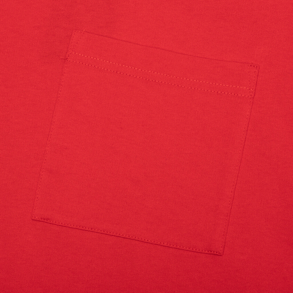 Jersey Braque Pocket Tee Red