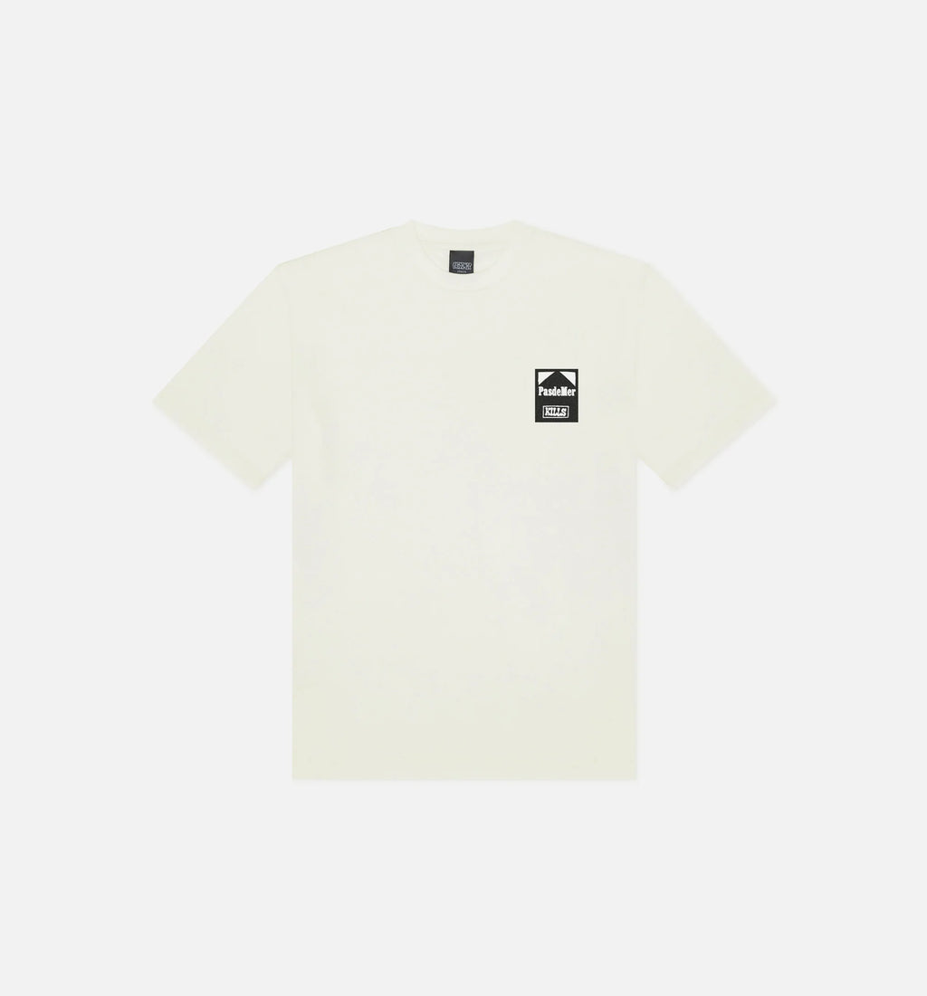 Book Shop Mens Short Sleeve Shirt Cream